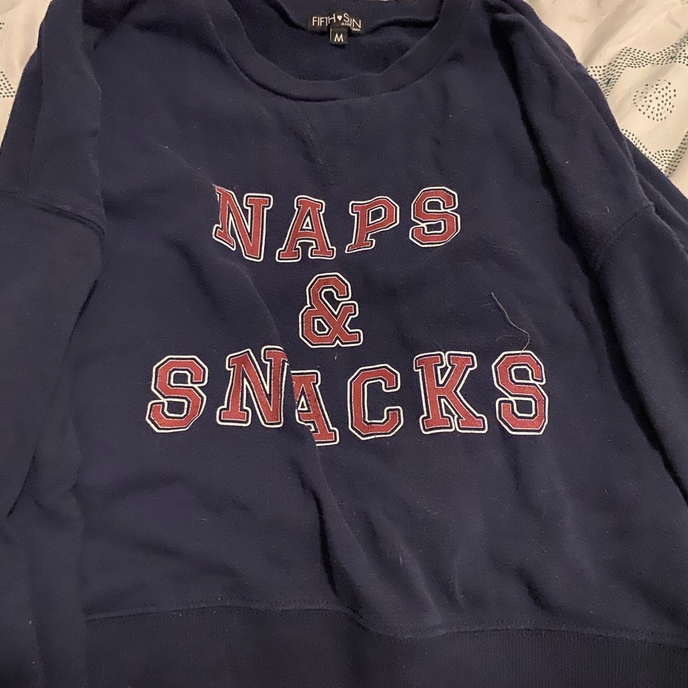 Naps and snacks crop top